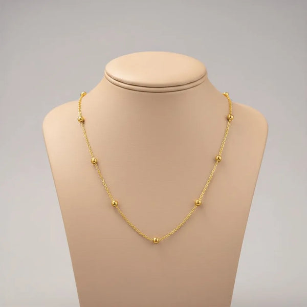 Golden Beaded Necklace