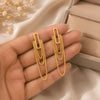 Golden Cascade Chain Earrings