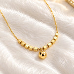 Golden Cube Drop Necklace 3