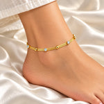 Golden Glow Crystal Anklet 3