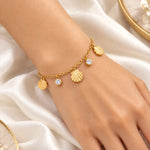 Golden Seashell Charm Bracelet 3