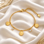 Golden Seashell Charm Bracelet 4