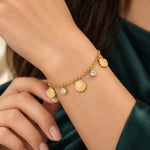Golden Seashell Charm Bracelet 2