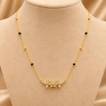 Golden Sparkle Floral Mangalsutra 5