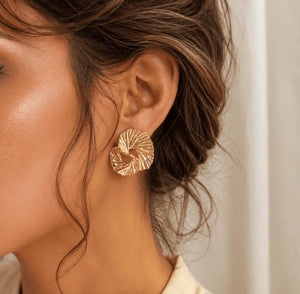 Golden Spiral Earrings