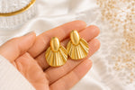 Golden Sunray Statement Earrings 4