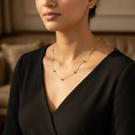 Golden Beaded Necklace 2