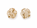Gold Foil Flower Rose Earrings 5