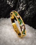 Emerald Clover Crystal Bracelet 5