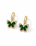 Green Butterfly Earrings 2