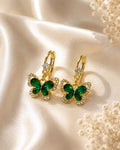 Green Butterfly Earrings 3
