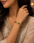 Emerald Clover Crystal Bracelet 4