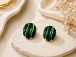 Green Stud Earrings 2