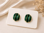 Green Stud Earrings 3