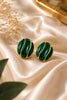 Green Stud Earrings