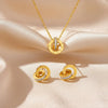 Interlocking Circle Necklace set