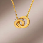 Interlocking Circle Necklace set 3