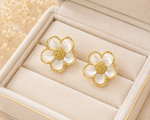 Ivory Blossom Stud Earrings 3