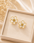 Ivory Blossom Stud Earrings 2