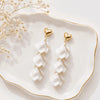 Ivory Petal Cascade Earrings