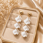 Ivory Petal Cascade Earrings 4