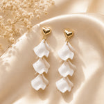 Ivory Petal Cascade Earrings 2