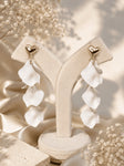 Ivory Petal Cascade Earrings 3