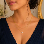 Layered Crystal Drop Necklace 4