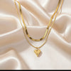 Layered Heart Necklace