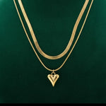 Layered Heart Necklace 2
