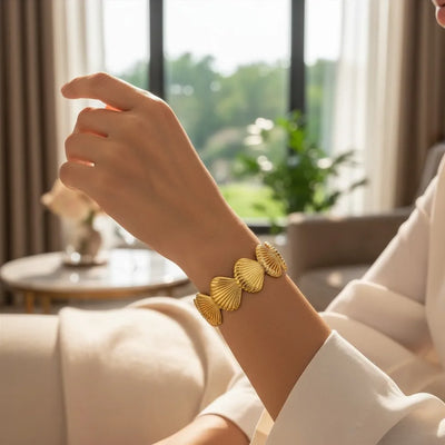 Maris Shell Cuff Bangle Bracelet