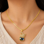 Midnight Swan Crystal Pendant Necklace 1