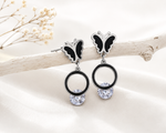 Midnight Flutter Crystal Drop Earrings 5