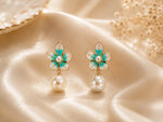 Ocean Pearl Bloom Earrings 3