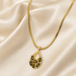 Olive Royale Crystal Pendant Necklace 4