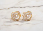 Pearl Blossom Stud Earrings 2