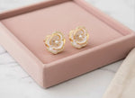 Pearl Blossom Stud Earrings 3