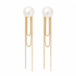Pearl Cascade Tassel Earrings 2