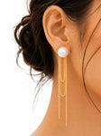 Pearl Cascade Tassel Earrings 3