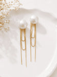 Pearl Cascade Tassel Earrings 5