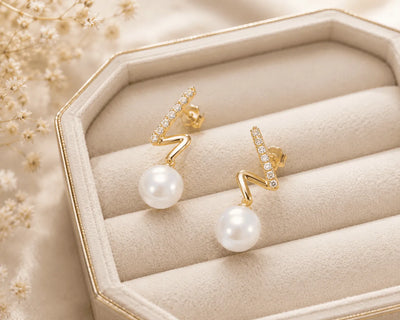 Pearl Glow Drop Earrings