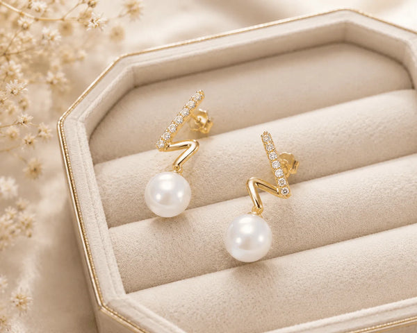 Pearl Glow Drop Earrings