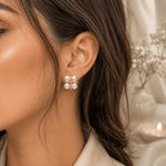 Pearl Knot Stud Earrings 3