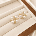 Pearl Knot Stud Earrings 4