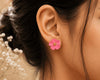 Pink Blossom Stud Earrings