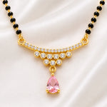 Pink Grace Crystal Drop Mangalsutra 4