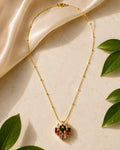 Prism Cascade Multicolor Crystal Pendant Necklace 2