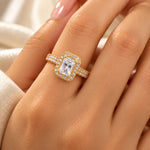 Radiant Square Crystal Ring 2