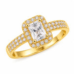 Radiant Square Crystal Ring 4
