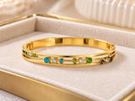 Rainbow Sparkle Gold Kids Kada 4